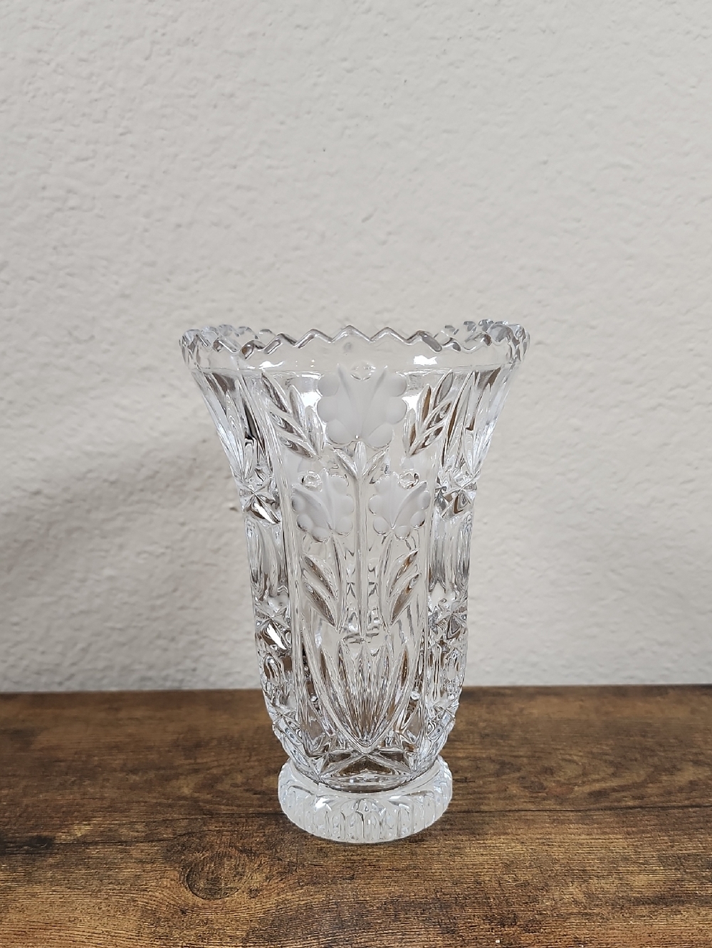 Vintage Anna Hutte Bleikristall Crystal Vase
